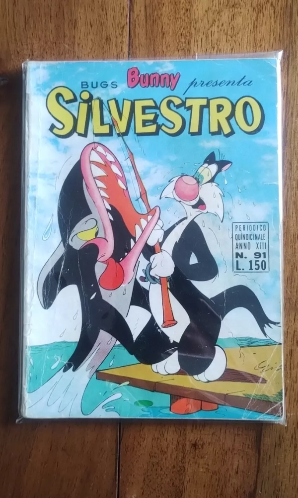BUGS BUNNY  PRESENTA  SILVESTRO  PERIODICO QUINDICINALE  ANNO XIII  N° 91  L.150