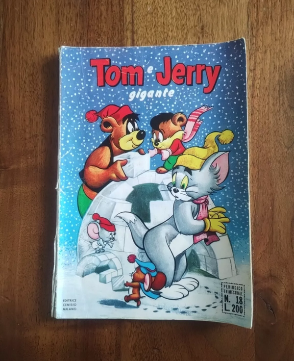 TOM & JERRY GIGANTE  PERIODICO TRIMESTRALE  DICEMBRE 1969  N° 18  L.200  EDITRICE CENISIO MILANO