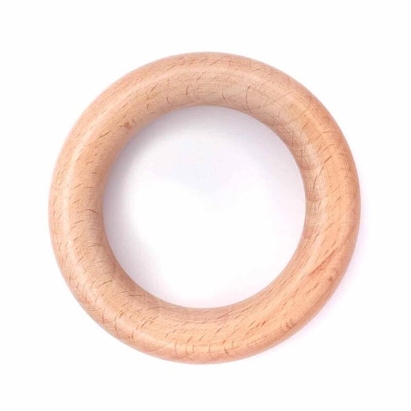 Beukenhouten Ring; 70mm; Glad, Glans en onbehandeld