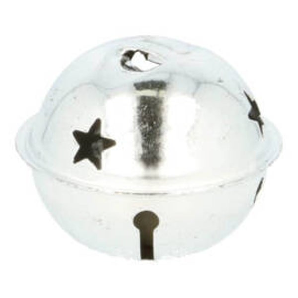 Kerstbel Zilver 50mm