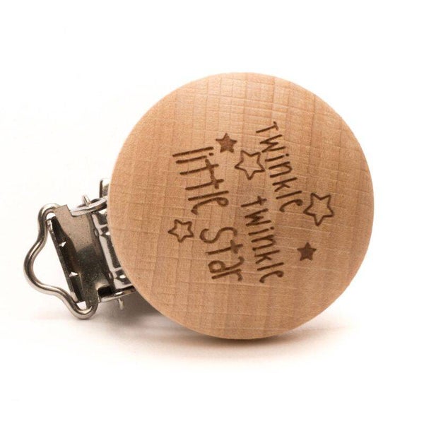Durable Speenclip; Twinkle Twinkle Little star, 35mm (2 stuks)