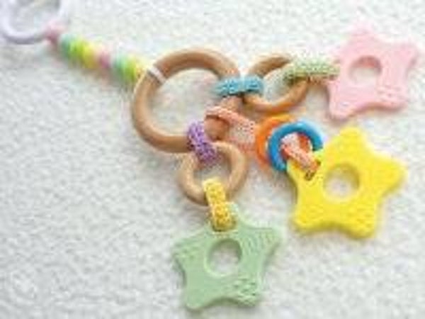Haakpatroon: Speenkoord en Speelhanger Rainbow