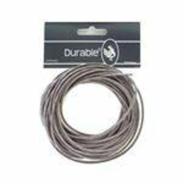 Durable waxkoord, 1mm, grijs