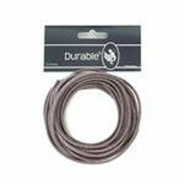 Durable waxkoord, 2mm, grijs