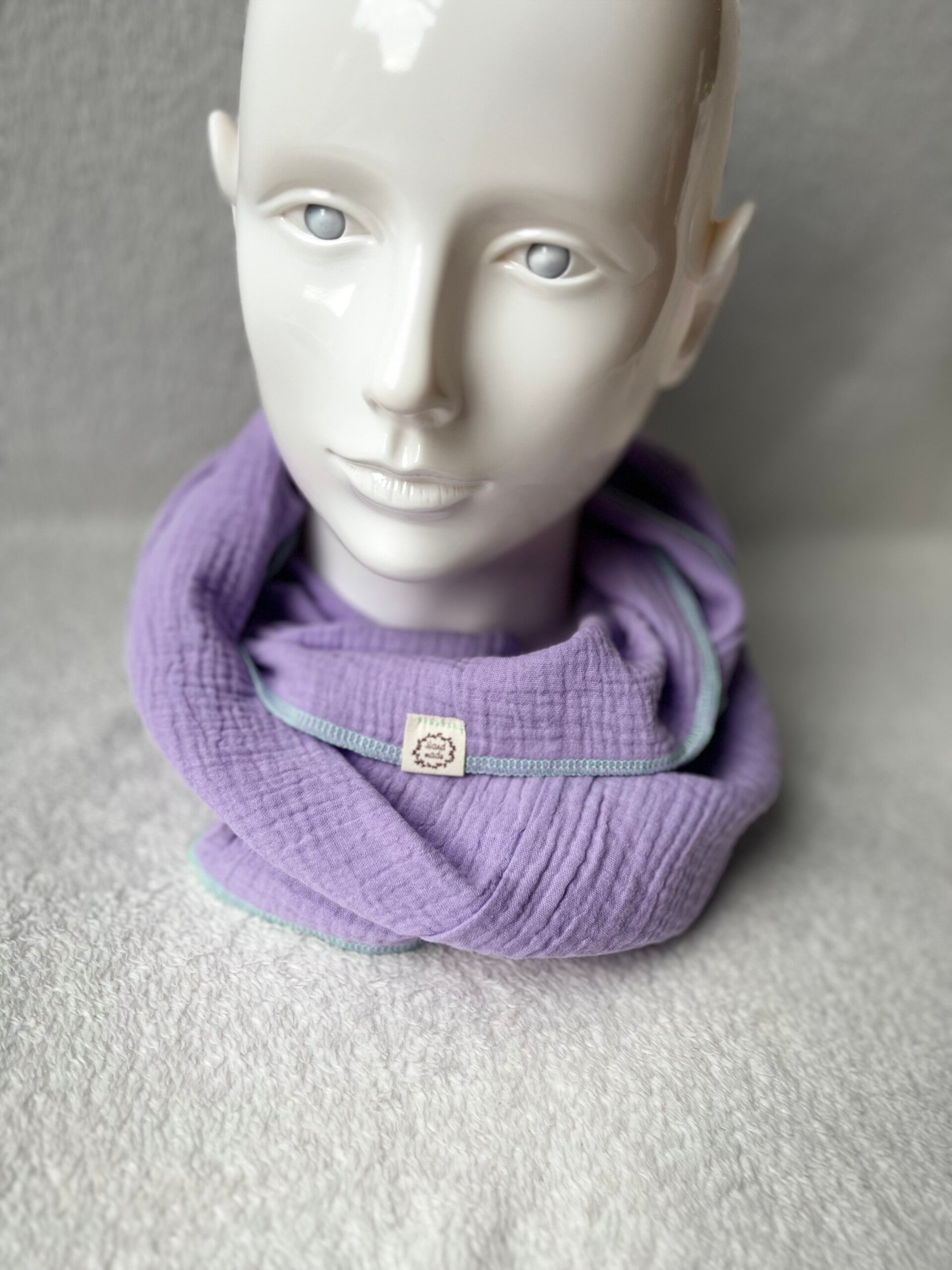 Musselin Loop Flieder