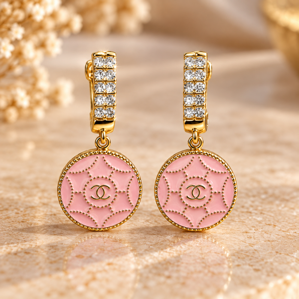 Chanel camelia oorbel