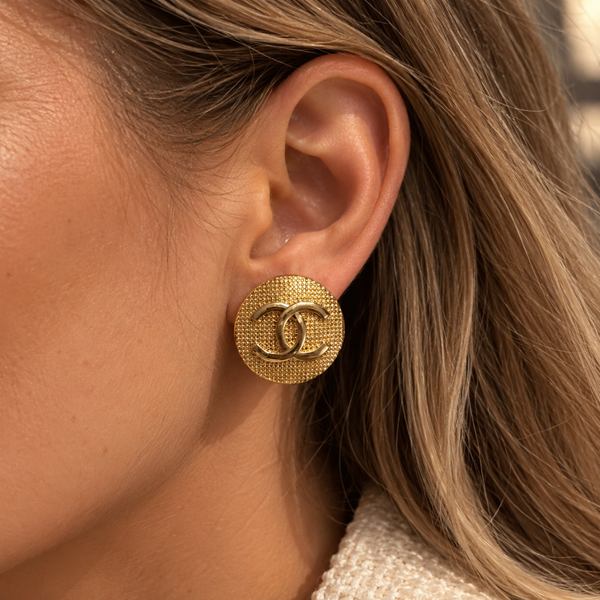 Stud Earrings Gold