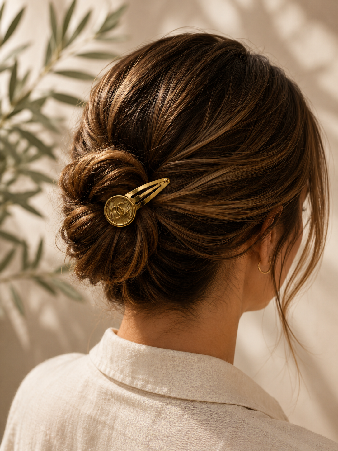 Haarclip Chanel knoop