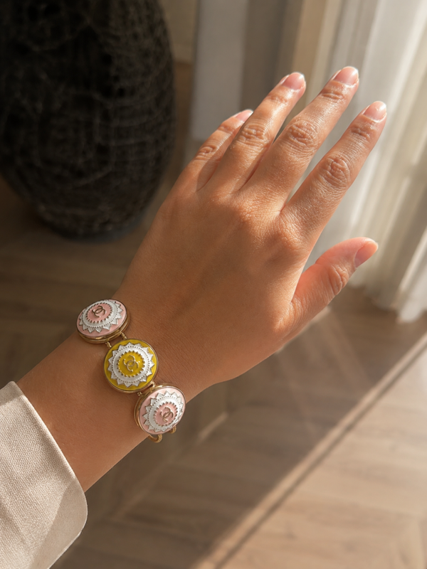 3 knopen armband