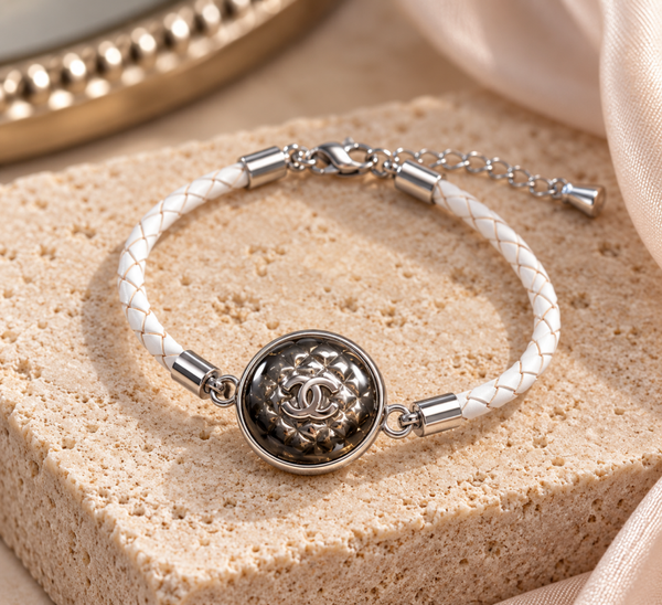 Silver & Ivory bracelet rvs