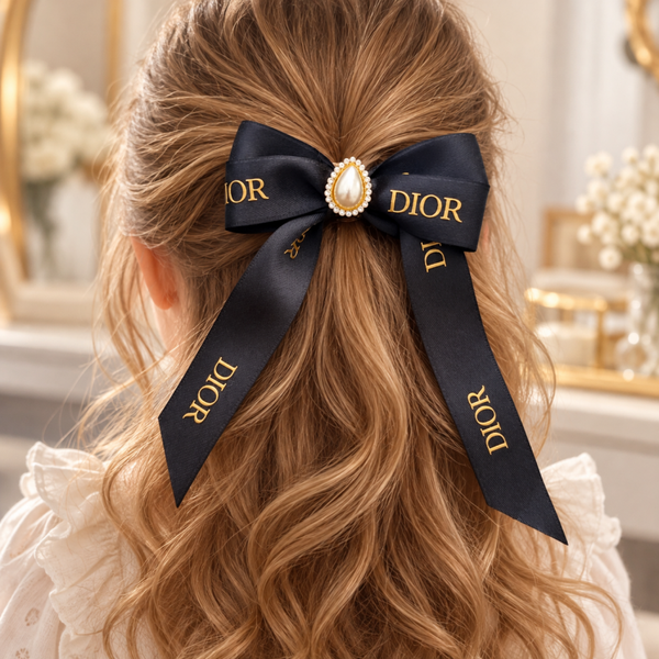 Dior pearl bow