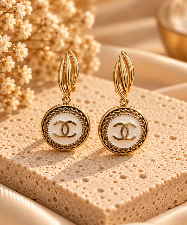 Ivory vintage Chanel button