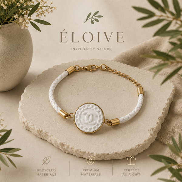 Armband wit gevlochten