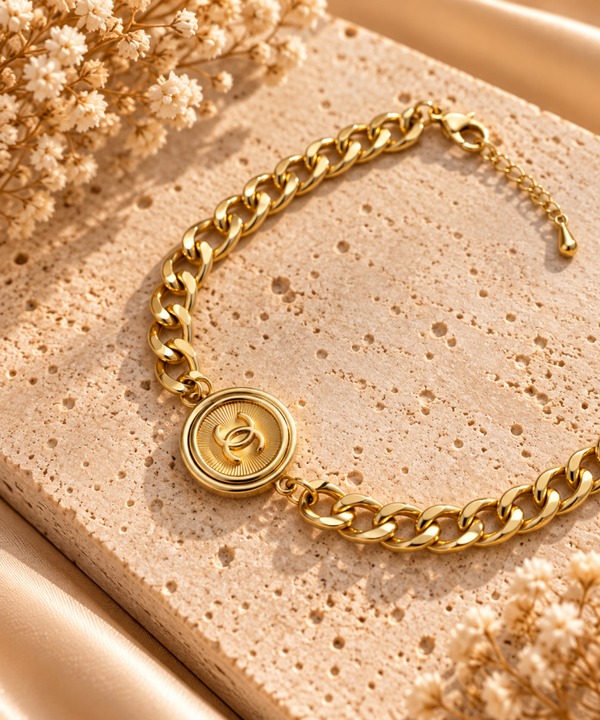 Vintage button armband