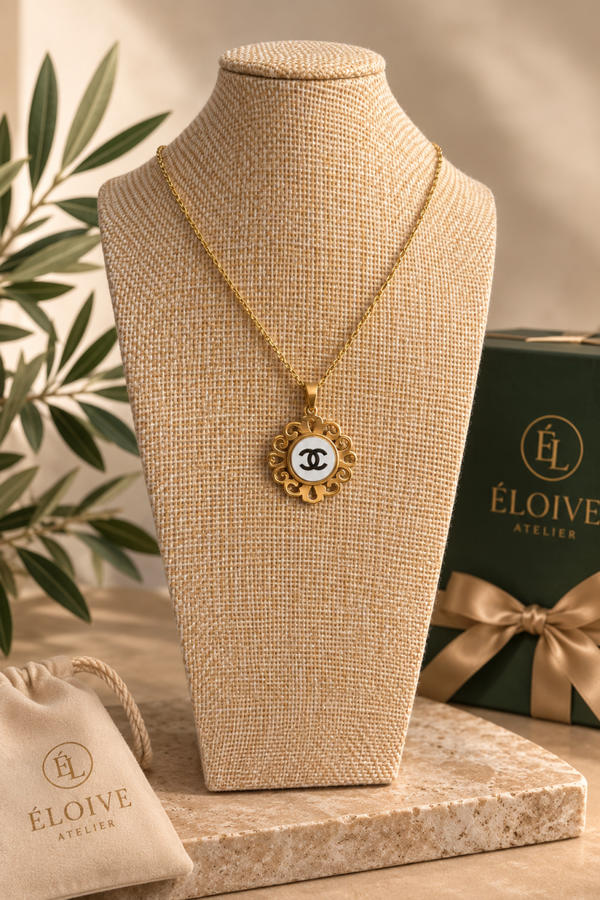 Vintage Chanel knoop ketting