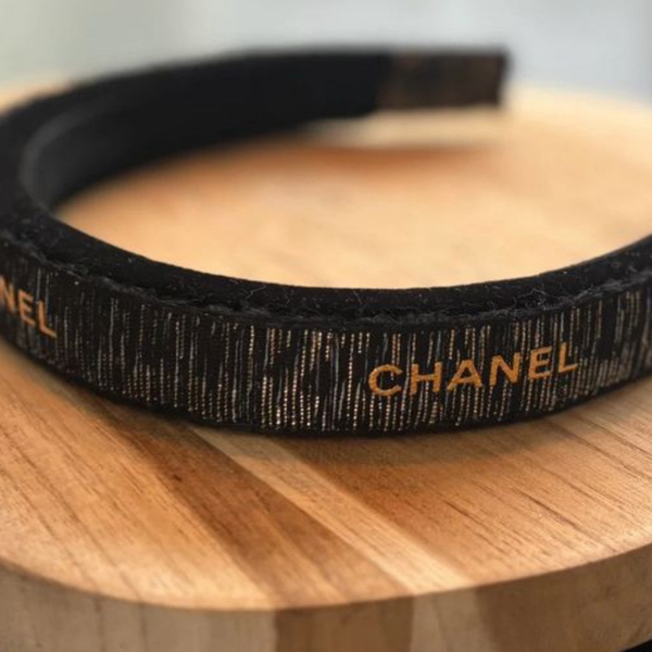 upcycled chanel haarband