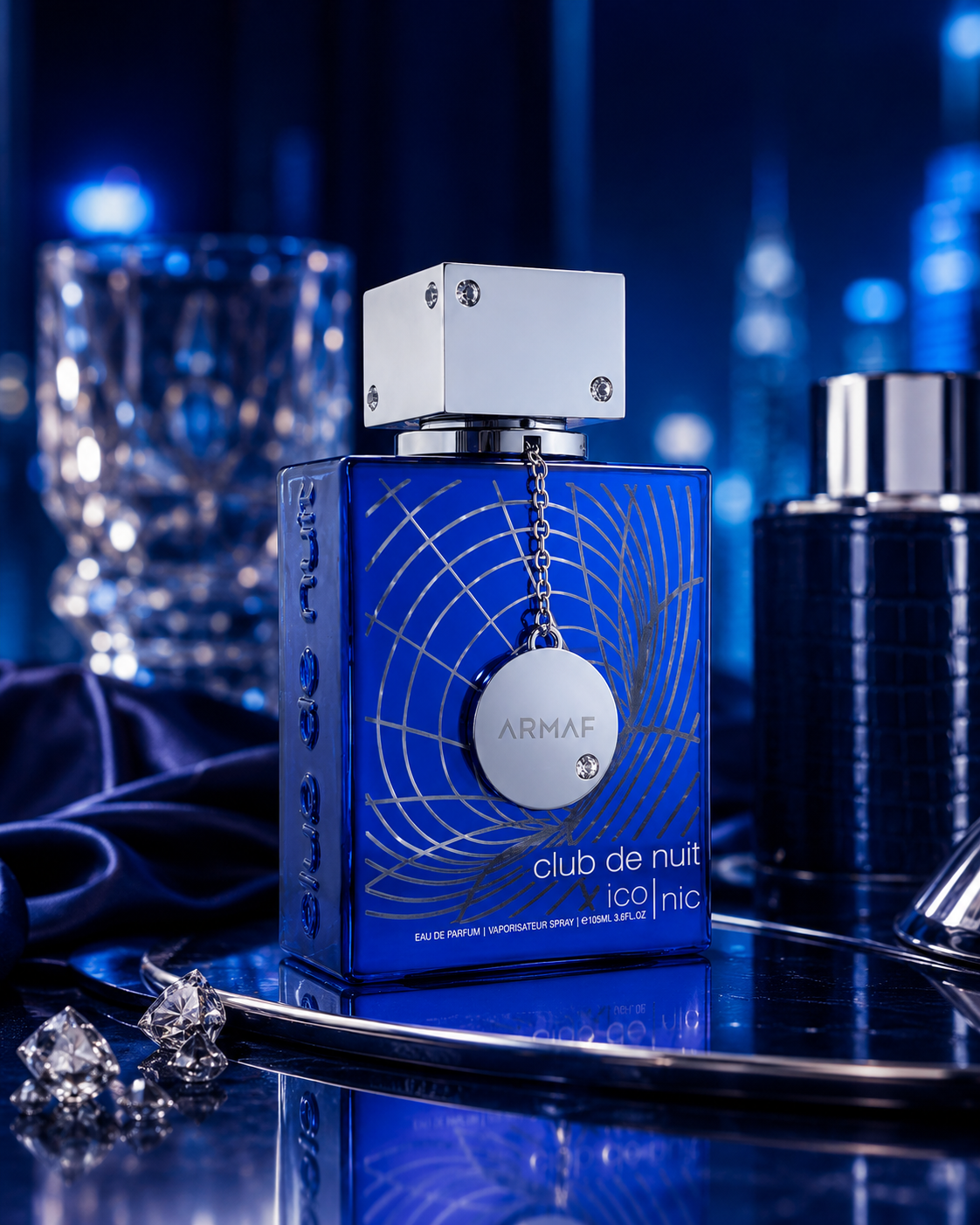 Armaf Club de Nuit Iconic EDP (3.6 oz / 105 ml)— Magnetic Blue Sophistication