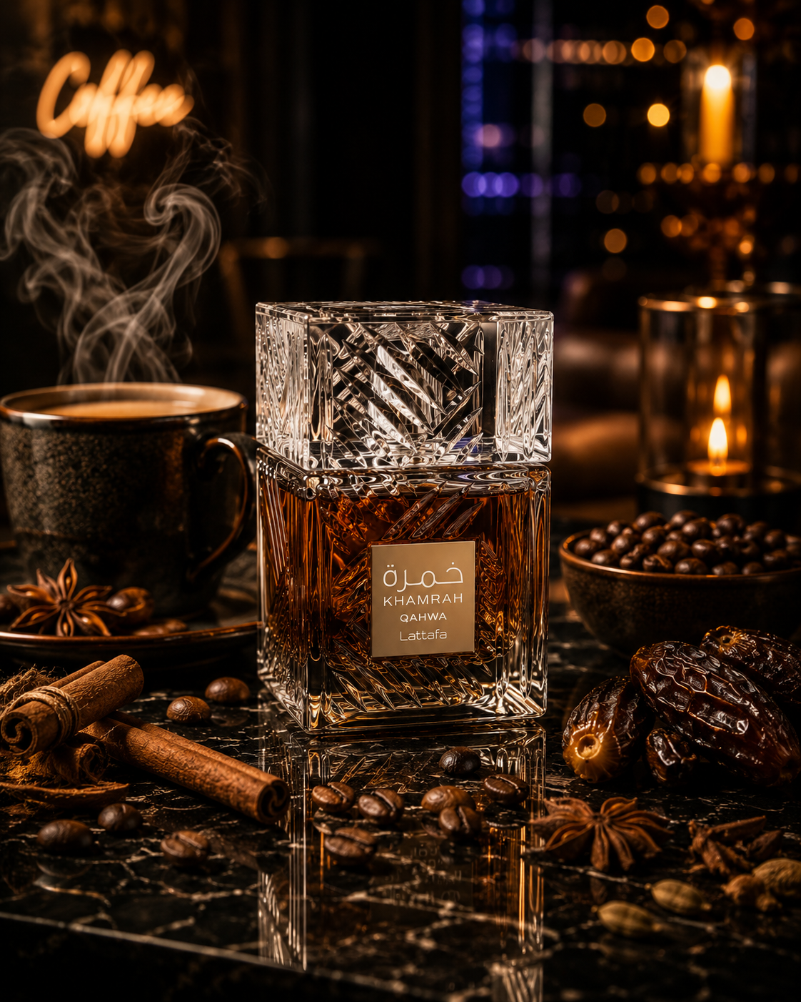 Lattafa Khamrah Qahwa EDP (3.4 oz / 100 ml)— Elite Oriental Warmth