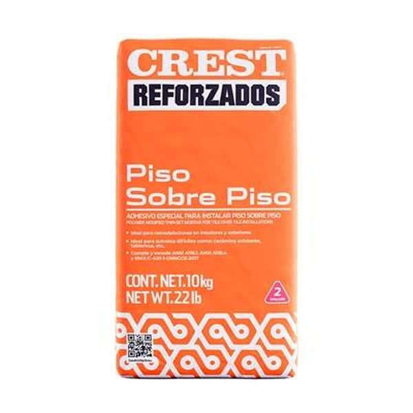 Adhesivo piso sobre piso blanco 10 kg