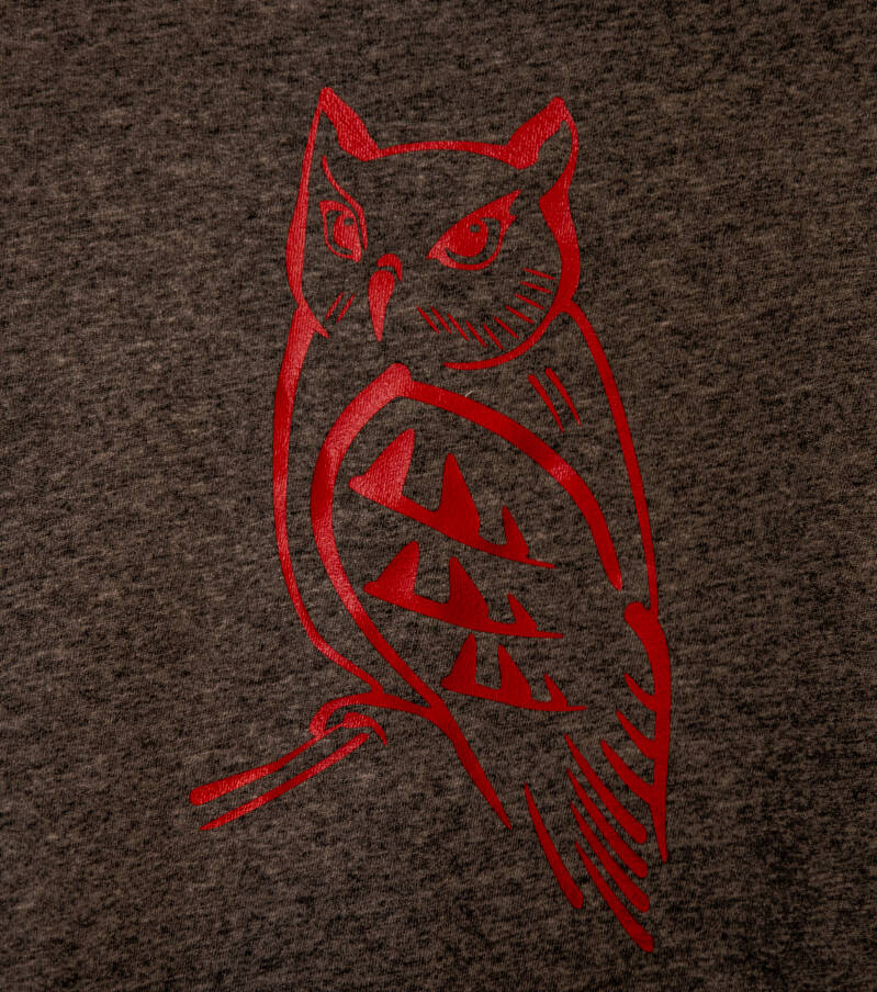 Eule-auf-T-Shirt