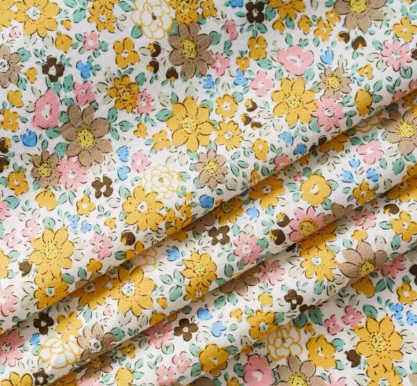 Popelin flores amarillas