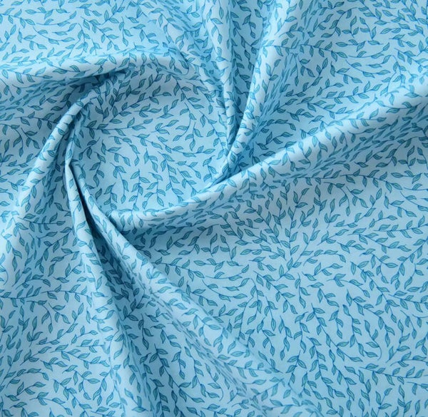 Popelin ramas fondo azul