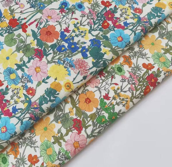 Popelin flores Happy