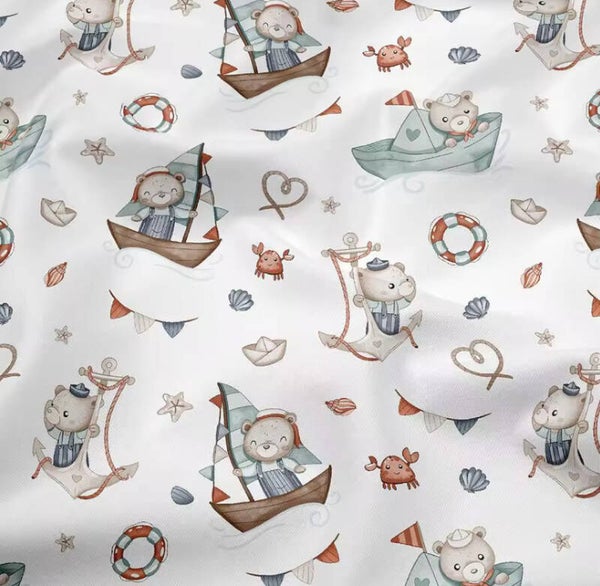 Algodón osito marinero