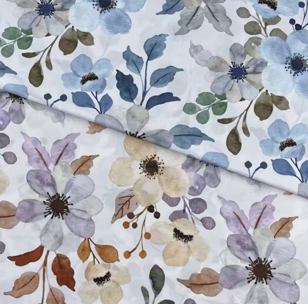 Popelín acuarela Pisu