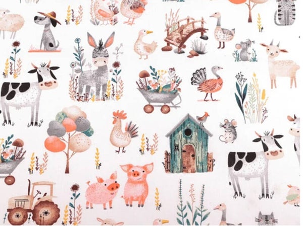 Algodón animales de la granja