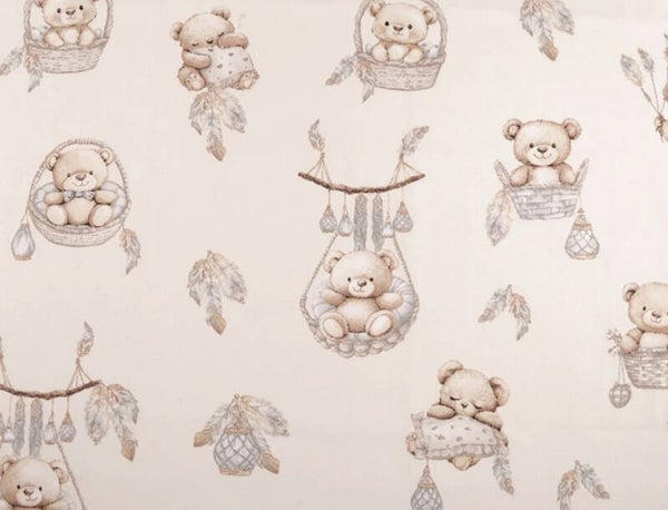 Algodón osos beige