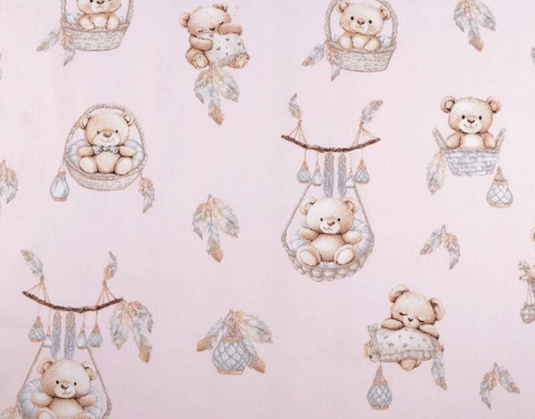 Algodón osos rosa