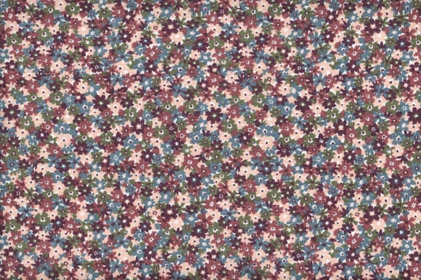 Tela de punto estampado flores otoño