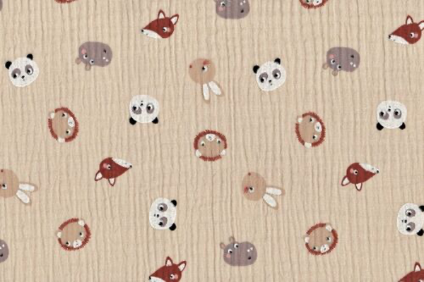 Muselina animales fondo tierra