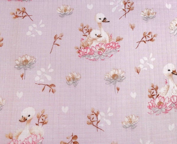 Muselina Ganso rosa pálido