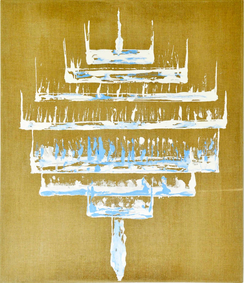 1. 1,02 x 0,86 m acryl op linnen