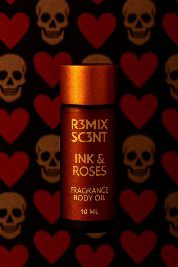 10 ml Ink & Roses Fragrance Body Oil