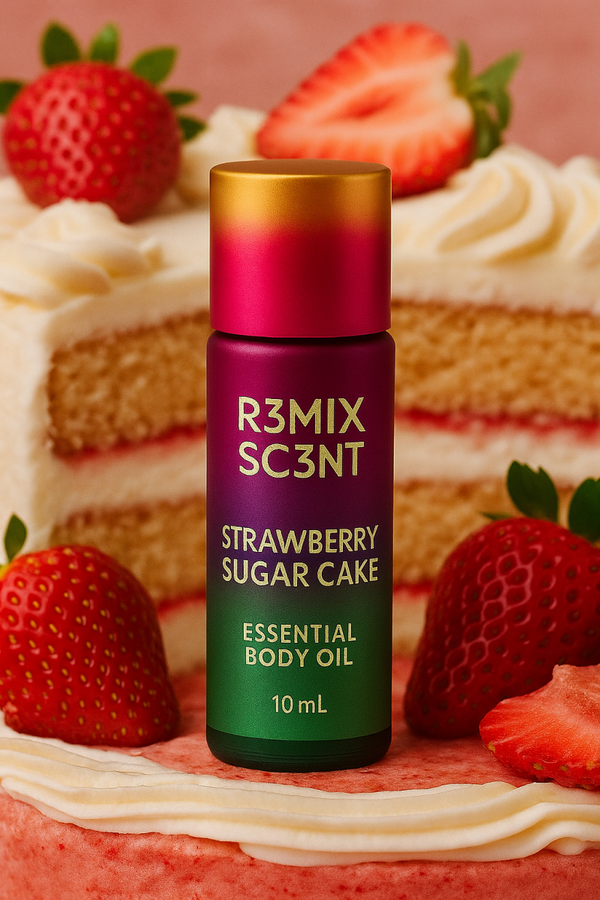 10 ml Strawberry Sugar Cake Essential Body Oil