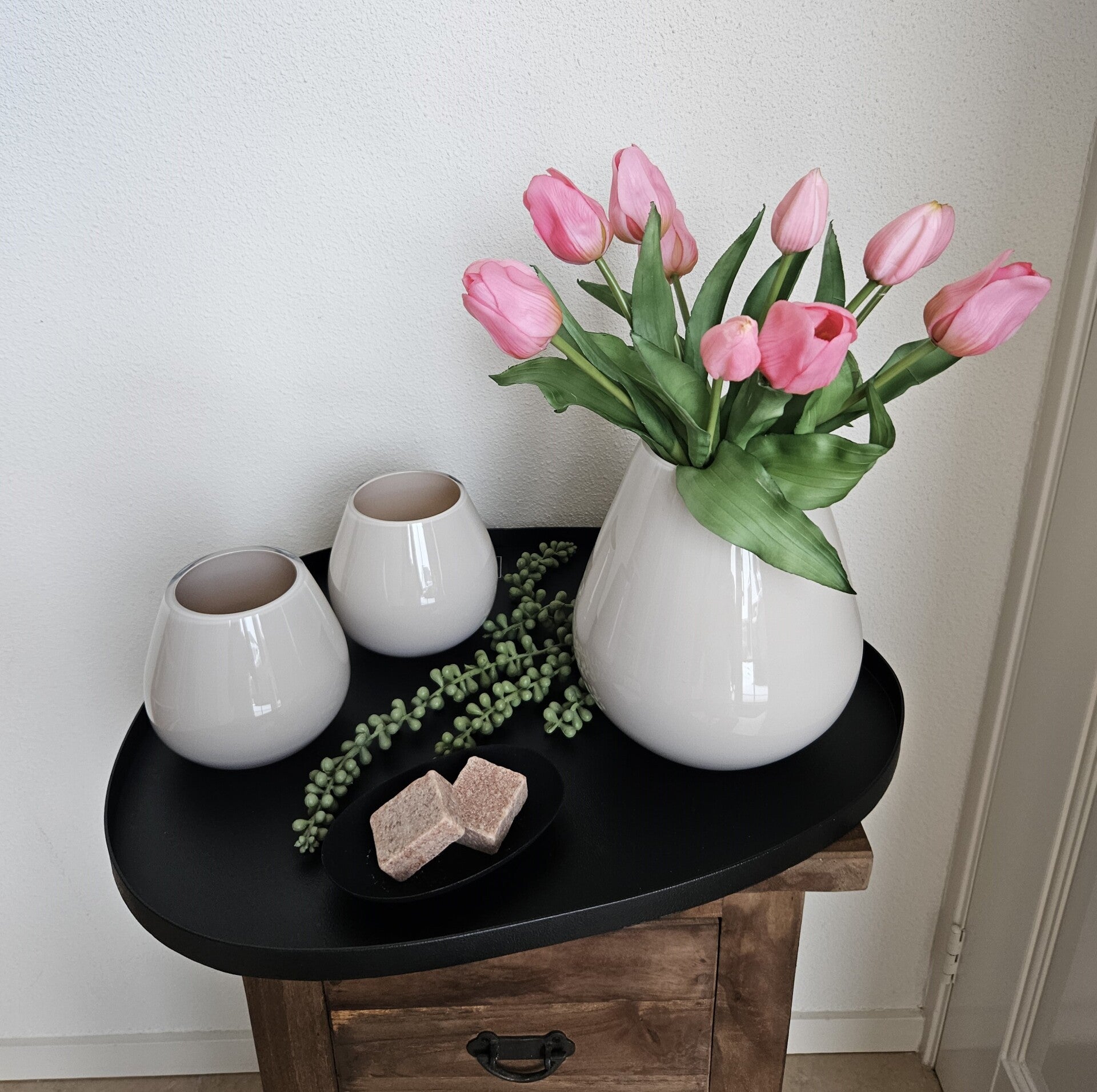 Voorjaarsdecoratie Set met Roze Tulpen