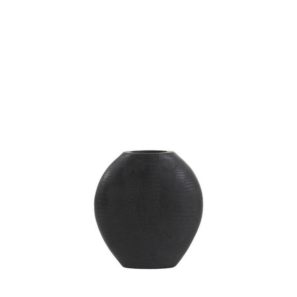 Light & Living Vaas SKELD zwart - 29,5x8x31,5 cm
