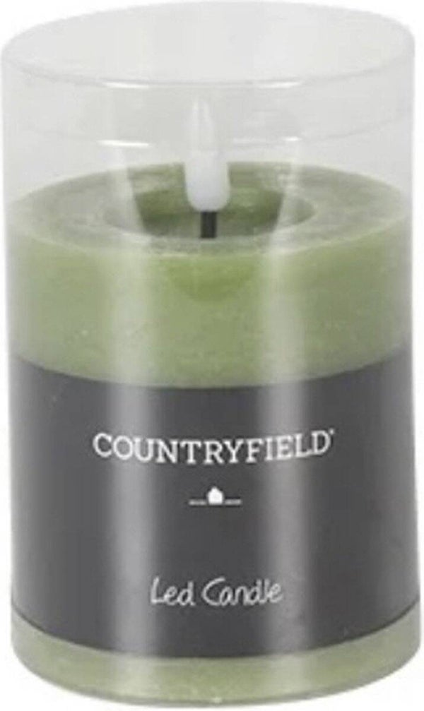 Countryfield LED Stompkaars rustiek 8 cm - Lichtgroen