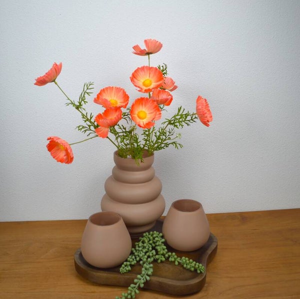 Exclusieve decoratieset – matte zandkleur