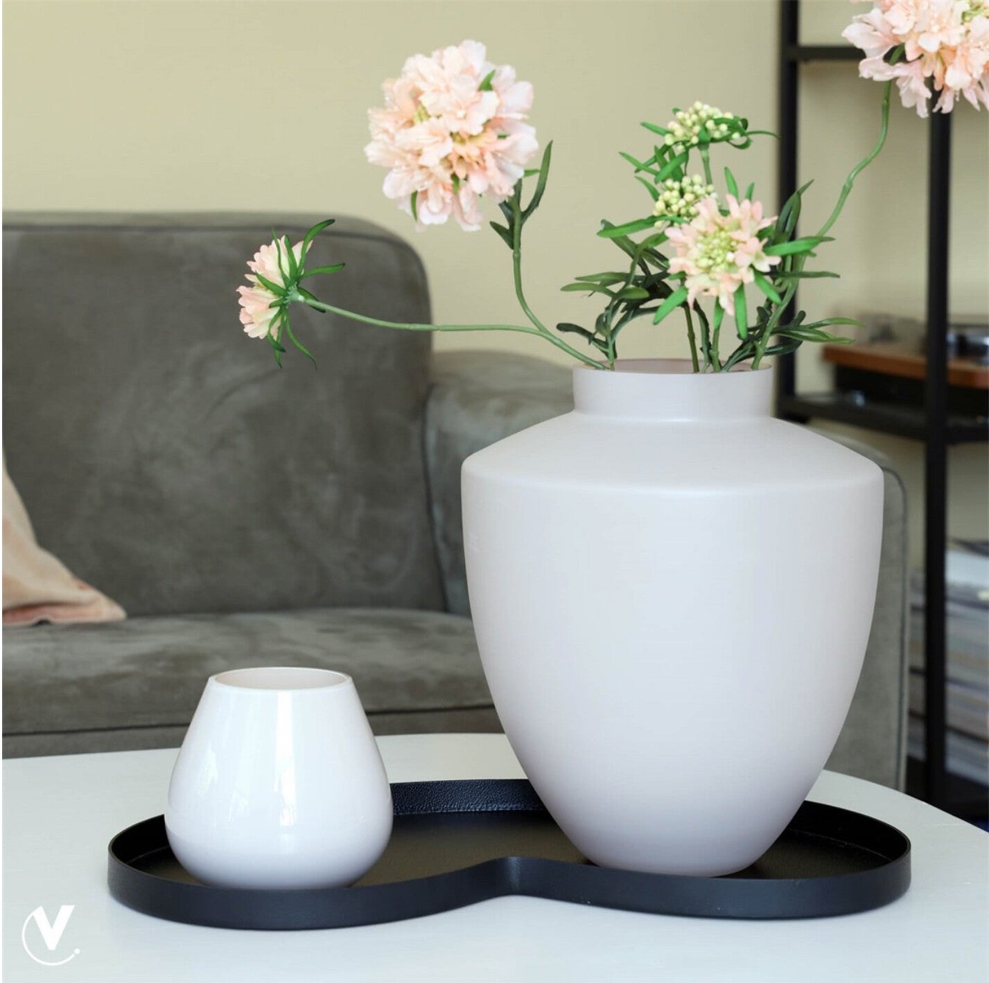 Vase the World - Dienblad Villeta S black L45 x B24 x H2 cm