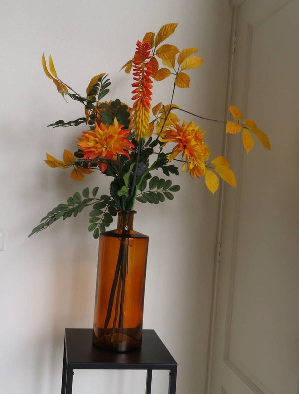 Fleurig boeket "Yellow" incl. vaas