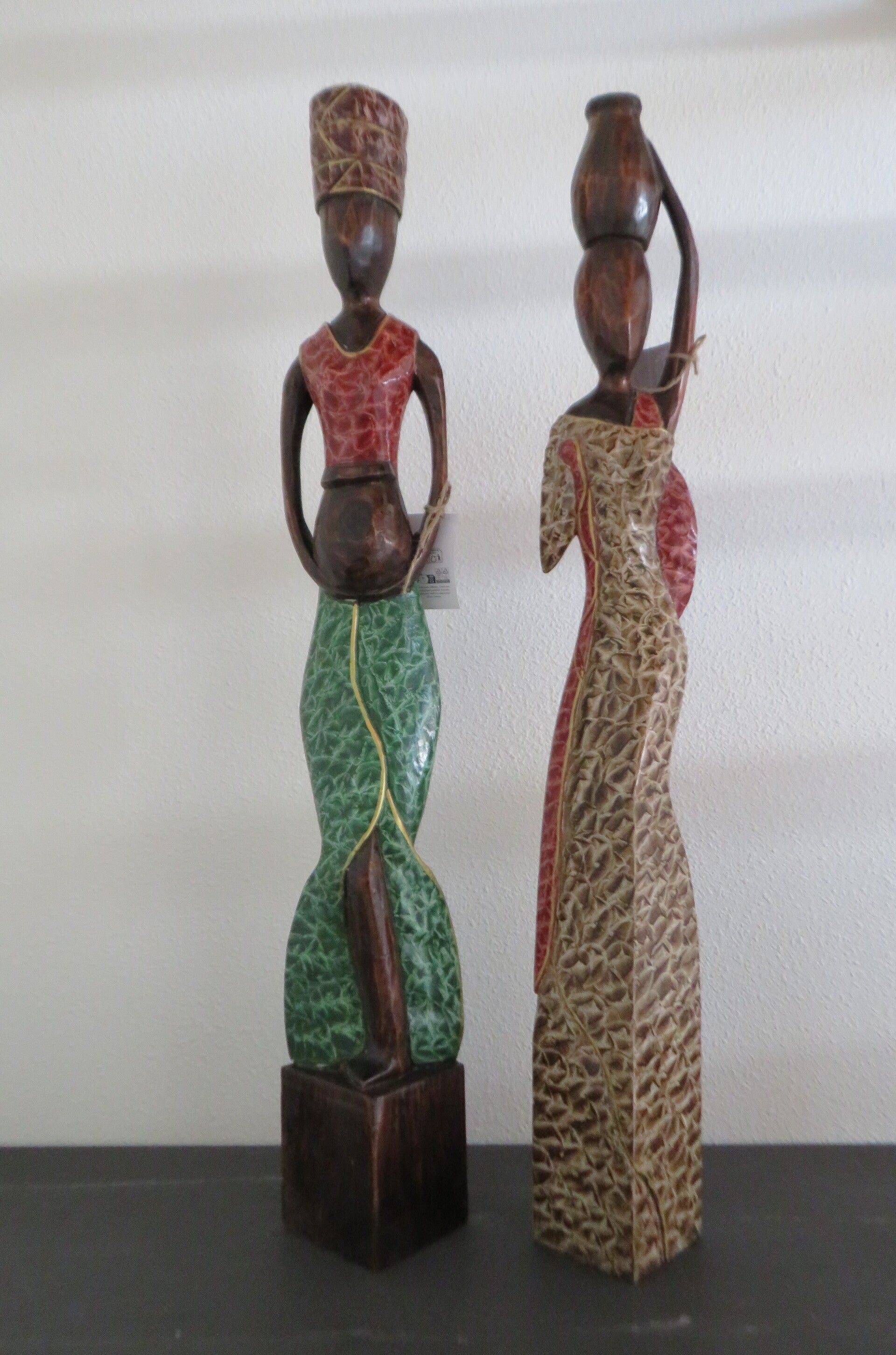 Houten Beelden - Set van 2