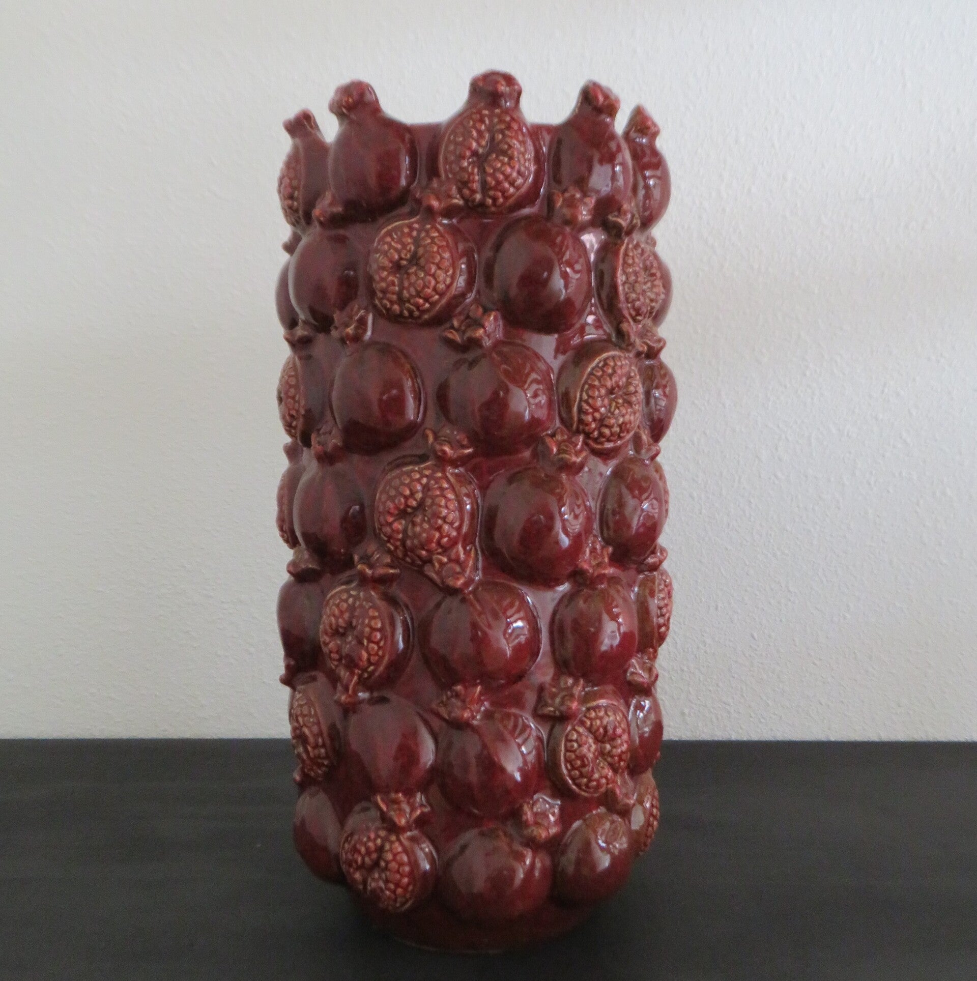 Keramieken Vaas – Granaatappel – 18 x 18 x 35,5 cm