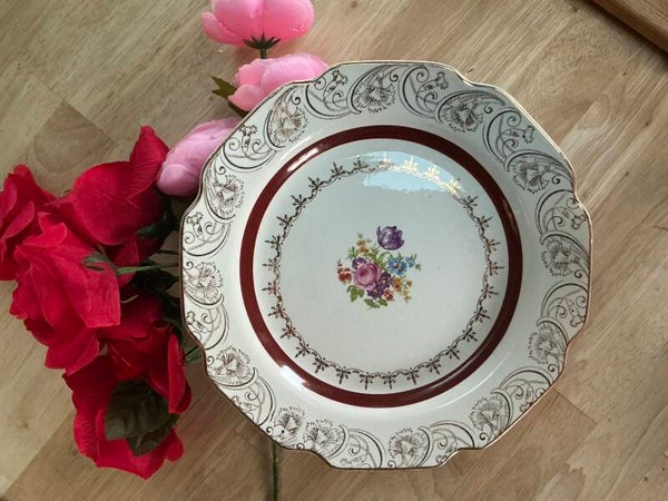 Assiette Vintage Floral