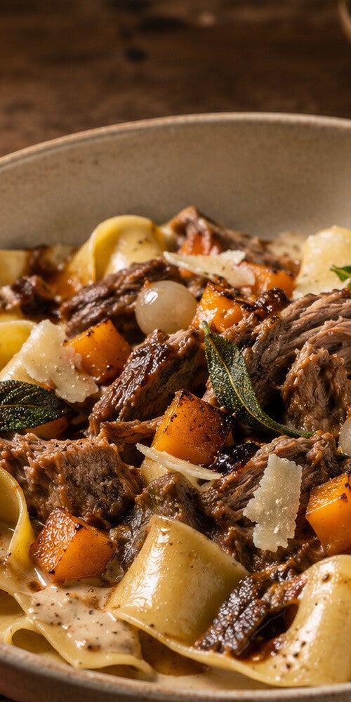 Pappardelle Forestière met wildzwijnstoof