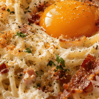 Spaghetti Carbonara Crunch