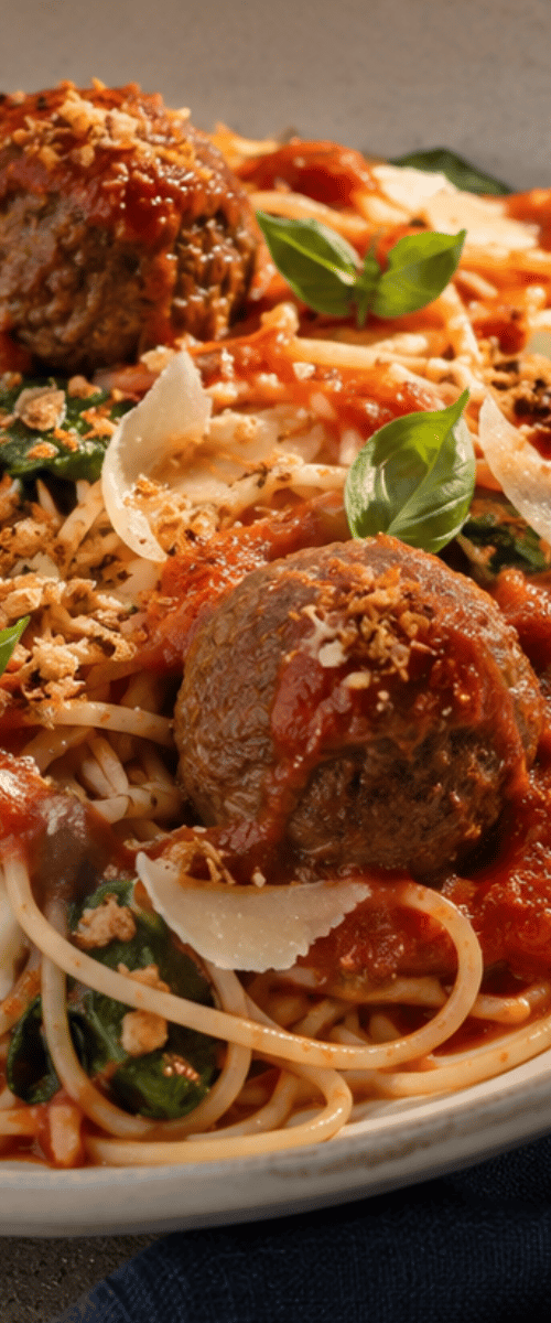 Spaghetti met gehaktballen